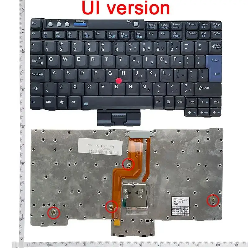 Английская клавиатура для ноутбука IBM, для Lenovo, для Thinkpad Tablet X61s, X60, X60s, X61, X60T, X61T, клавиатура UI 42T3041