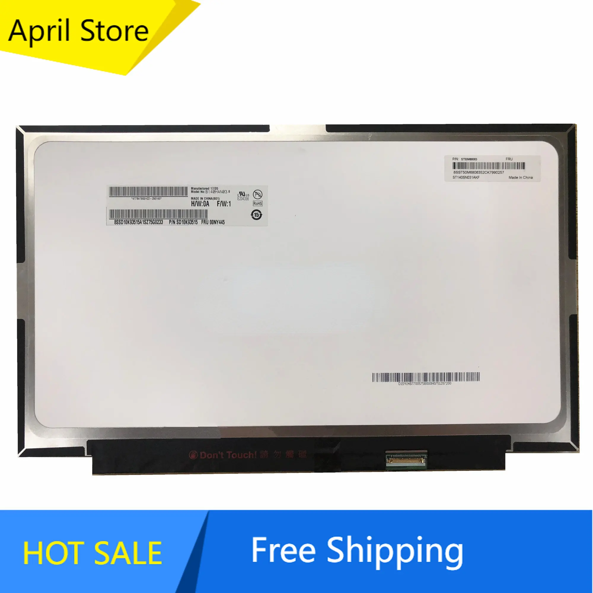 

B140HAN03.6 14,0 "светодиодный ЖК-экран FRU 00NY445 1920X1080 FHD WUXGA дисплей EDP IPS