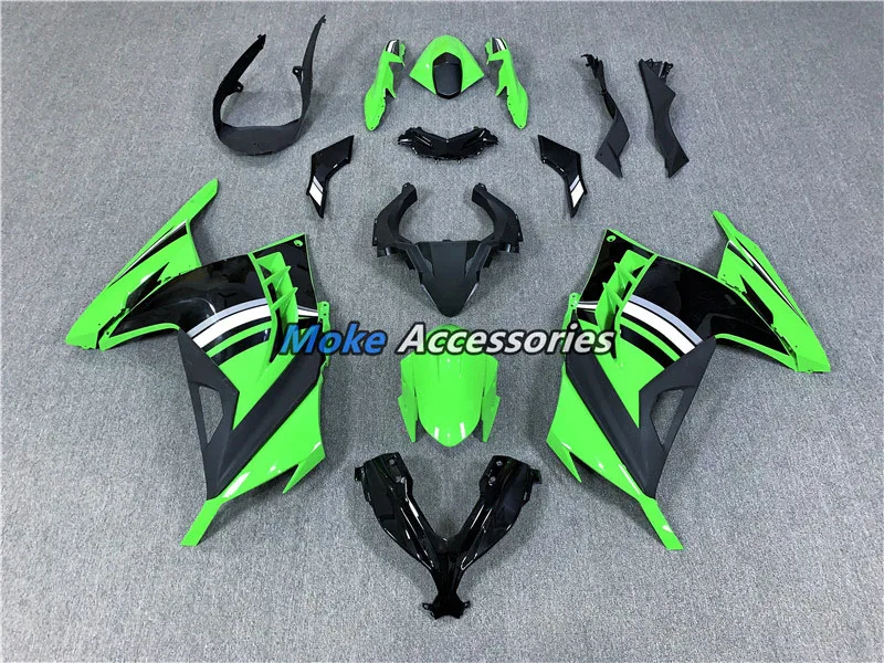 

Motorcycle Fairings Kit Fit For Ninja300 Ex300 2013 2014 2015 2016 2017 2018 Bodywork Set ABS Injection NEW Green Black