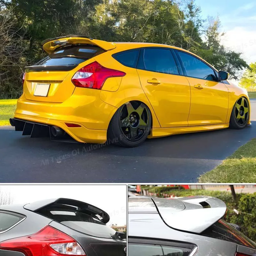 Spoiler sul tetto posteriore labbro dell'ala per Ford Focus MK3 MK3.5 ST 2012-2018 ali posteriori del bagagliaio kit corpo ala superiore tuning ricambi auto trim - Image 5