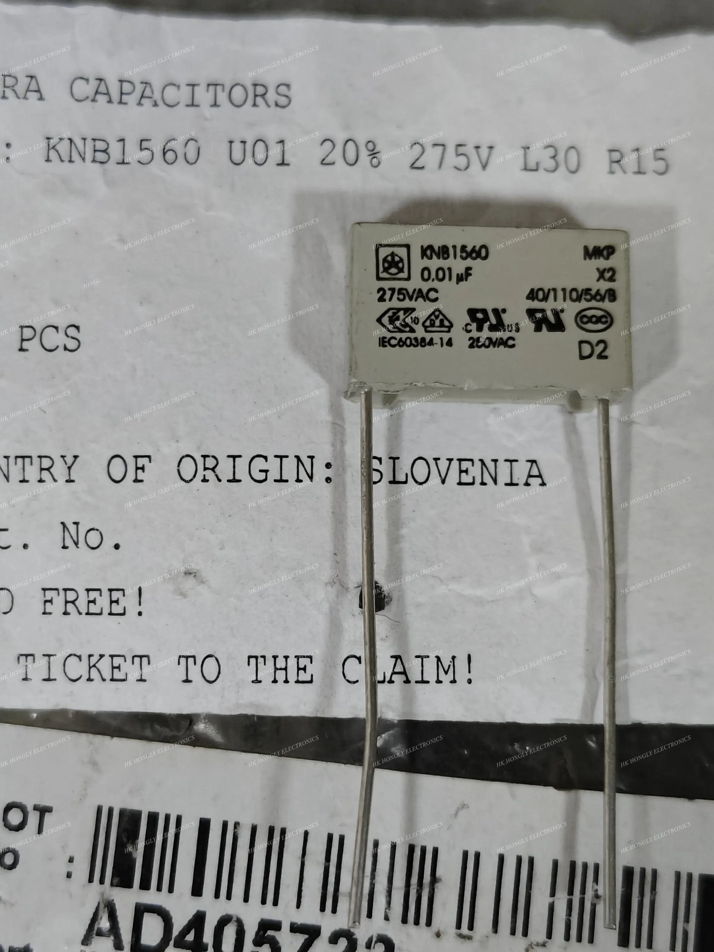 10PCS KNB1560 MKP X2 0.01UF 0.1UF 0.22UF 0.33UF 0.47UF 103