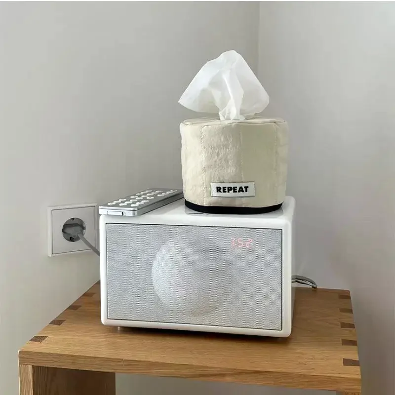 Tissue Paper Storage Box Space-saving Round Square Roll Paper Tissue Case Table Decor Tissue Bag Living Room Storage Napkin