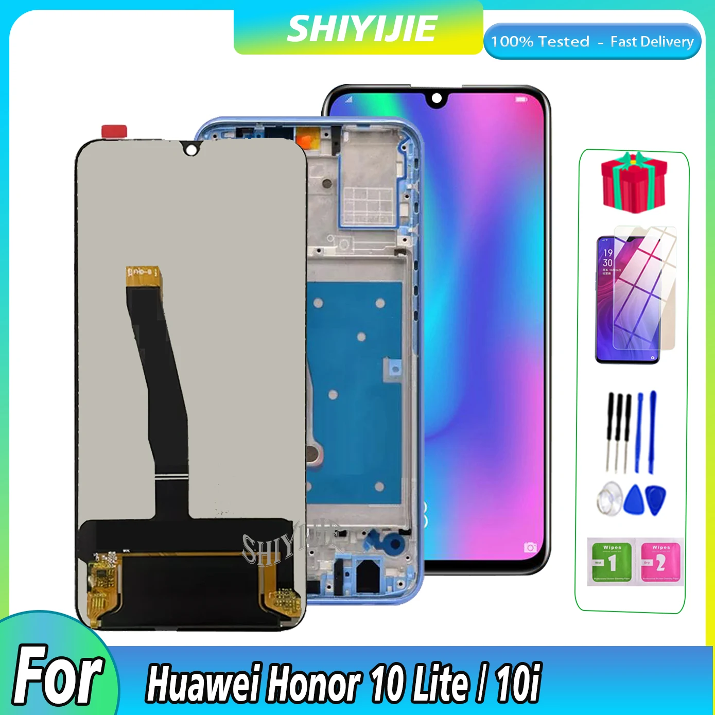 

6.21"Original For Huawei Honor 10 Lite HRY-LX1 HRY-LX1T HRY-LX2 LCD Touch Screen Replacement Parts For Honor 10i LCD Display