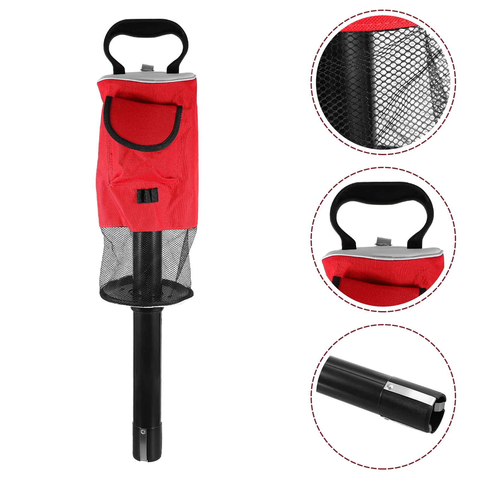 

Golf Ball Picker Golfs Portable Retriever Tool Pick-up Storage Bag Detachable Collector Practical Balls