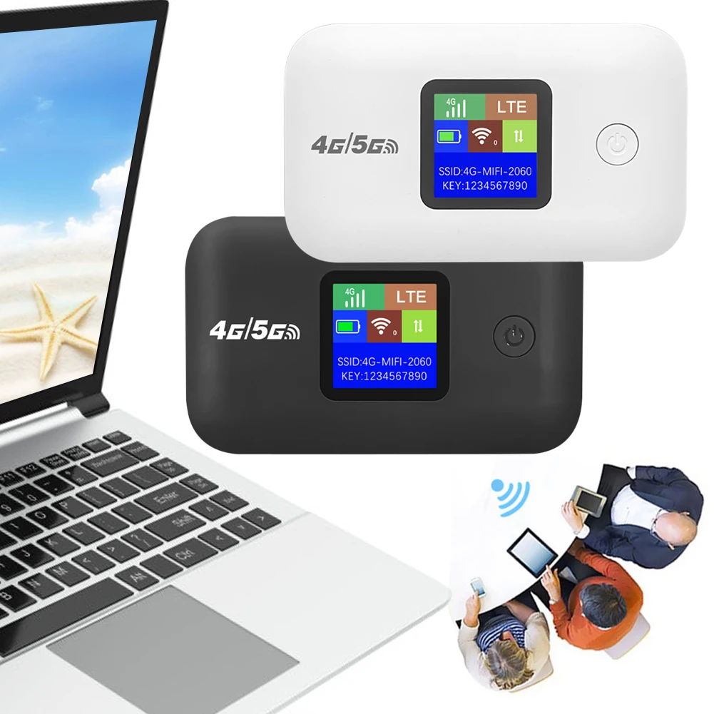 Portable 4G LTE Mobile WiFi Router with Sim Card Slot and 3000mAh Battery