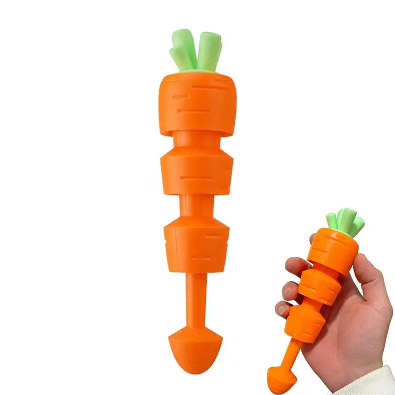 

Stretchy Carrot Toys For Kids Extendable Fidget Sensory Toys 3D Printed Telescopic Sensory Toys Portable Gravity Fidget Toys For