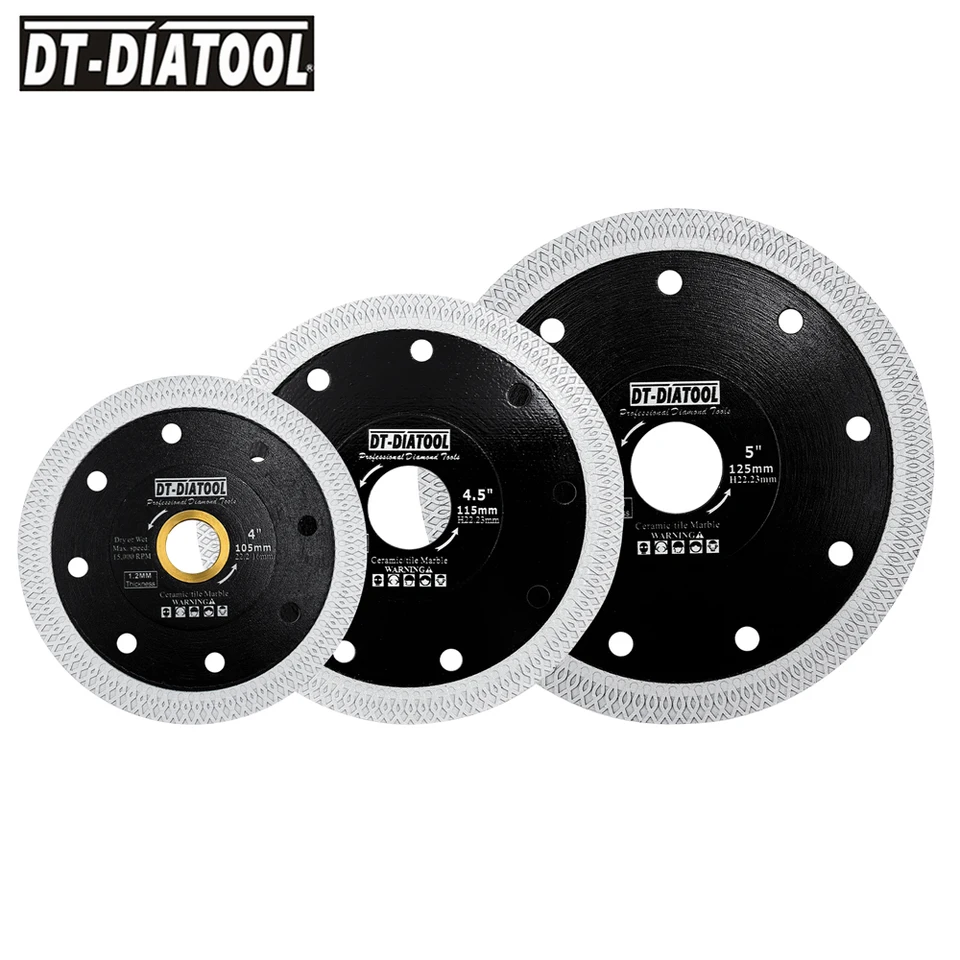 2-Pack 5-Inch Diamond Saw Blades - Granite Concrete Cutting Discs 125mm