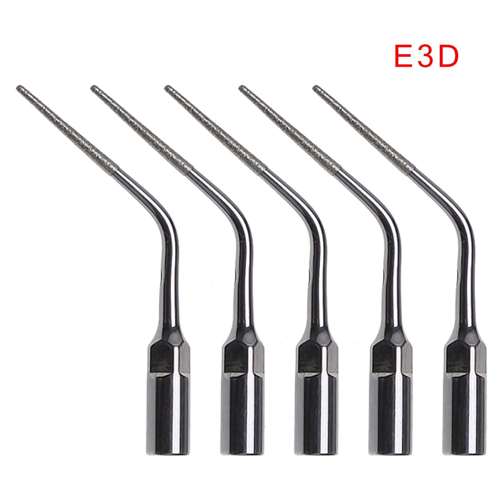 

5PCS Diamond Dental Endo Tips Compatible With EMS WOODPECKER Ultrasonic Scalers E3D