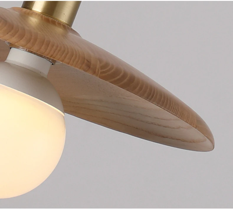 Nordic Solid Wood Pendant Light Bedside Dining Table Art Decorative Log Lamps Creative Restaurant Bar Tea Room Hanging Light E27