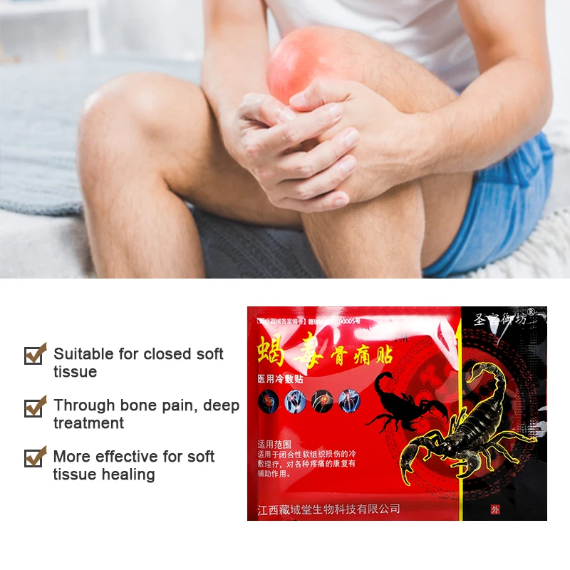 Scorpion Venom Balm Plaster Pain Relief Patch 48Pcs For Knee Back Muscle Arthritis Joint Pain Body Massage Chinese Medical Patch