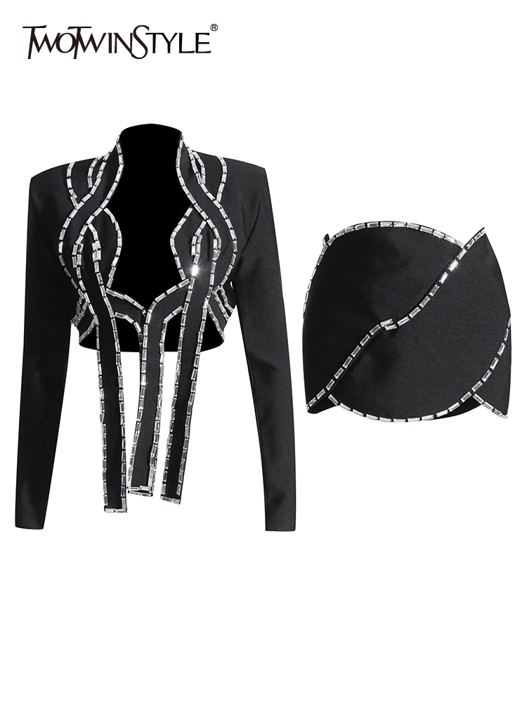 Aviva | Casual street solid color hollow out woven O-neck sleeveless two piece main image 1