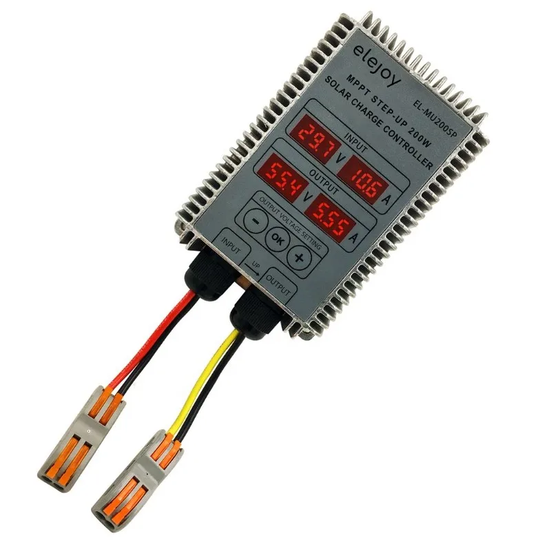 

200W ELEJOY EL-MU200SP от производителя MPPT, контроллер заряда солнечной батареи, 99% светодиодный, дисплей, STEP-UP Солнечный мррт контроллер