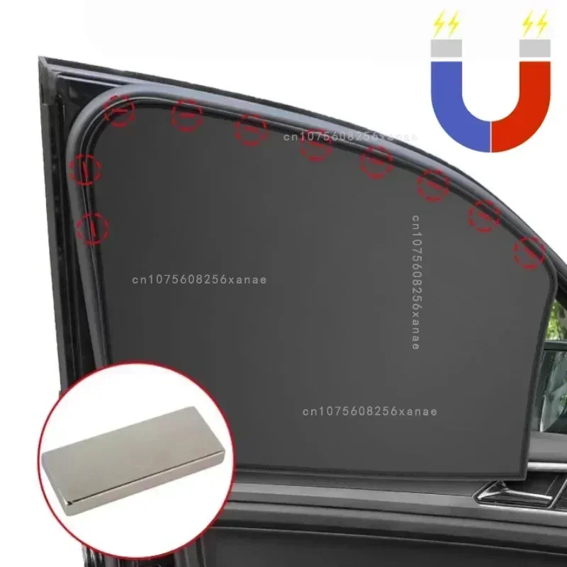 Magnetic UV Protection Car Sunshade Curtains - Double-Sided Auto Window Protector