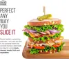 Electric Deli Slicer With Adjustable Slices, Stainless Steel Blades, Safe Feet - For Ham, Cheese, Bread, Fruit & Veggies 4