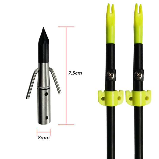 Fishing Arrowheads for Out Diameter 8mm Arrow Replaceable Tips Arrow  Accessories for Outdoor Archery Hunting - AliExpress