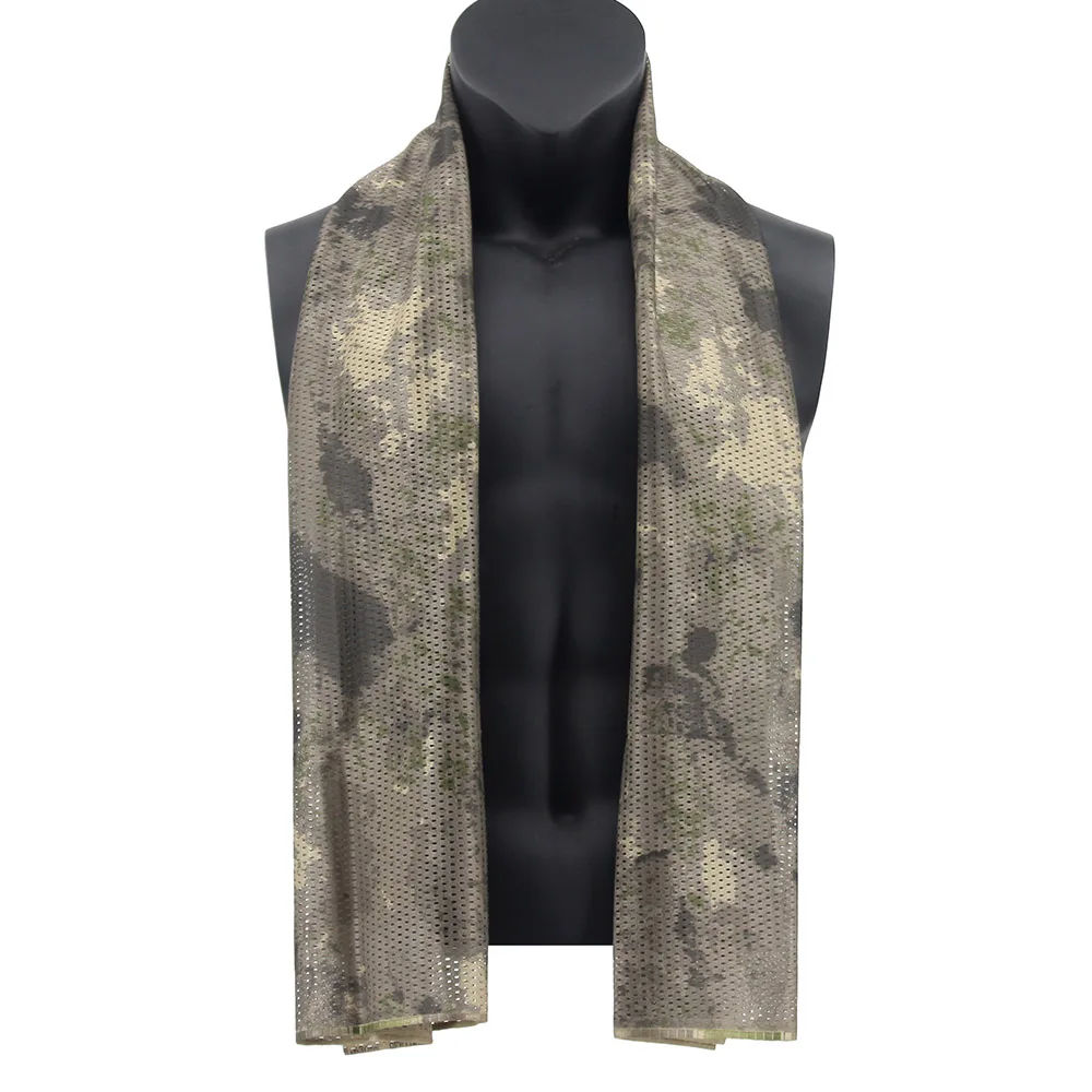 VULPO Tactical Camouflage Scarf Multifunctional Mesh Breathable Scarf Wrap Mask Shemagh Veil For Airsoft hunting Hiking bandana scarf tactical scarf hiking scarves hiking scarf hunting scarf camo scarf