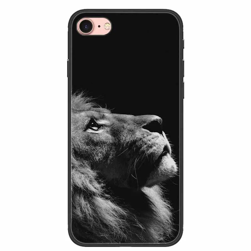 Sleek Black Silicone Soft Protective Case for iPhone - Cool and Durable Design