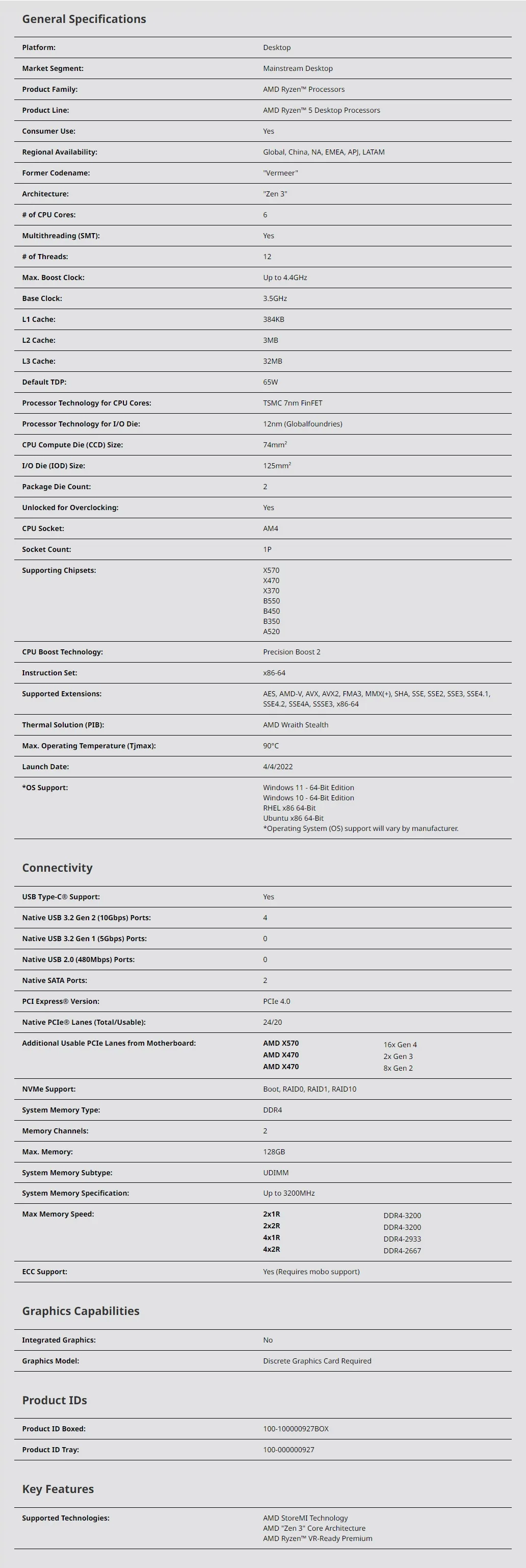 most powerful cpu New AMD Ryzen 5 5600 R5 5600 3.5 GHz Six-Core 12-Thread CPU Processor 7NM 65W L3=32M 100-000000927 Socket AM4 With fan latest processor