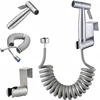 Handheld Bidet Toilet Sprayer Kit  stainless steel spray gun with 3 Way Valve，bellows Used for personal hygiene and pet bathing 2