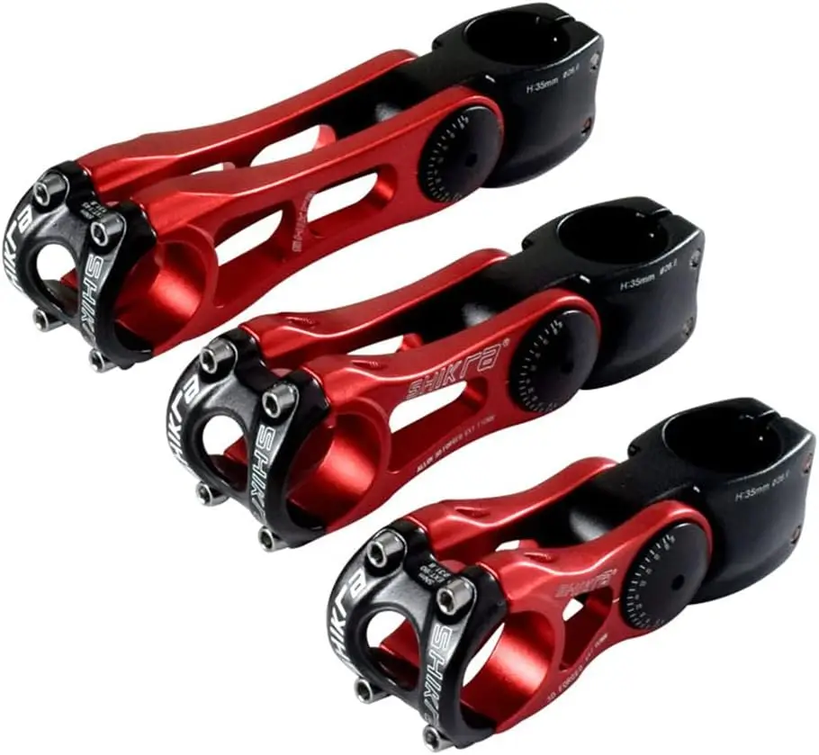 

Bicycle Stem Mountain Bike Handlebar Height Adjuster Adjustable Angle Riser Bicycle Parts 31.8x90/110/145mm Adjustable Stem