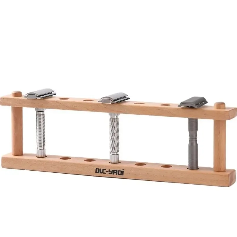 Shaving Razor Holder Beech Wood Razor Holder For Safety Razors
