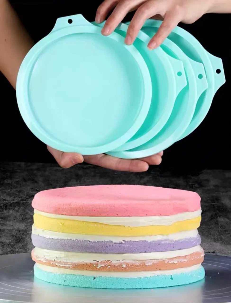 1/4PCS Round Silicone Layer Cake Mold Silicone Chocolate Mousse Cake Mould Cake Round Mould DIY Dessert Baking Tools 4/6/8inch 1/4PCS Round Silicone Layer Cake Mold Silicone Chocolate Mousse Cake Mould Cake Round Mould DIY Dessert Baking Tools 4/6/8inch
