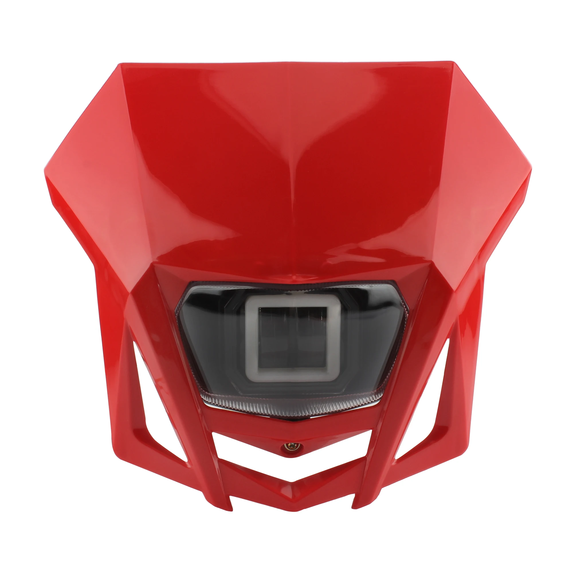 Pour Phare De Moto, Accessoires De Plaque LED SX MX 250 450 Phares Carénage Motocross Dirt Bike Supermoto EXC 300 Enduro Raccords D'une Machine (couleur : A Blanc