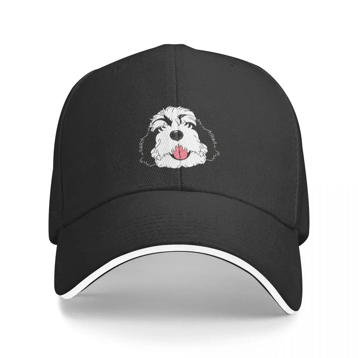 LOVE Black and White Bernedoodle Baseball Cap |-F-| Brand Man cap summer hat Women's Beach Outlet 2024 Men's