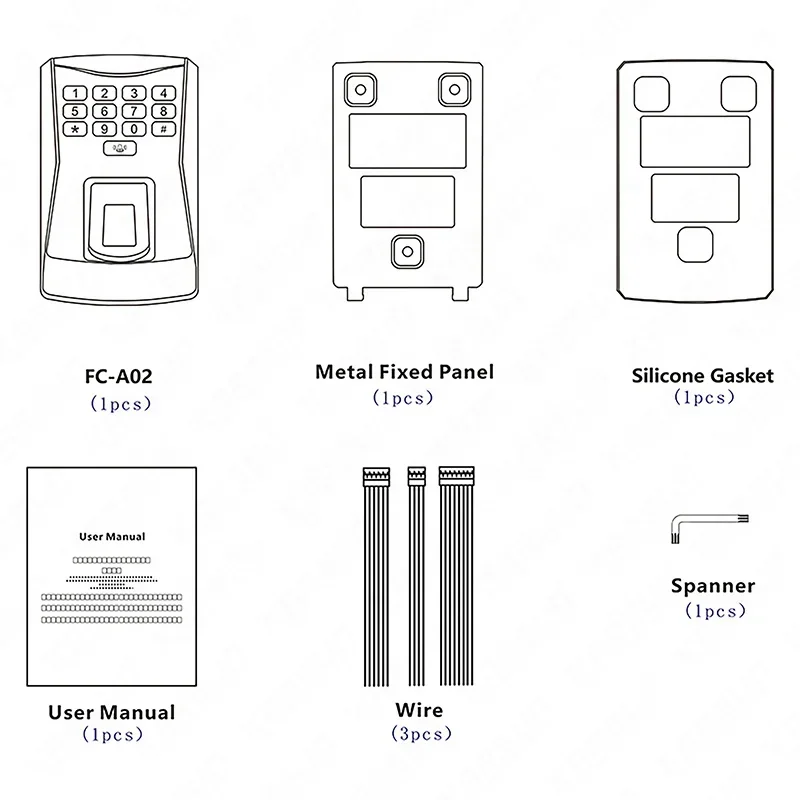 시간 출퇴근 기록 장치 지문 인식 스캐너 장치 및 사무실용 출퇴근 시스템