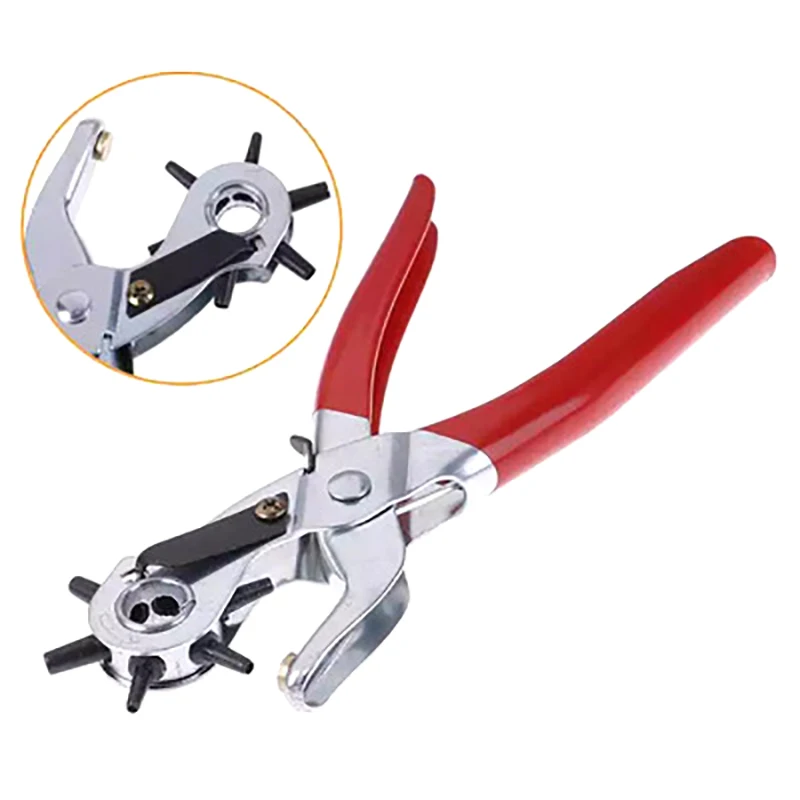 Description Picture 6 of itemMulti-function Punch Pliers Round Hole Oval Hole DIY Tool Watchband Strap Household Leathercraft Leather Belt Hole Punch Plier