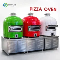 Four à pizza électrique italien de table, 500 degrés, four à pizza au bois pour restaurant, boulangerie, utilisation personnalisée 2