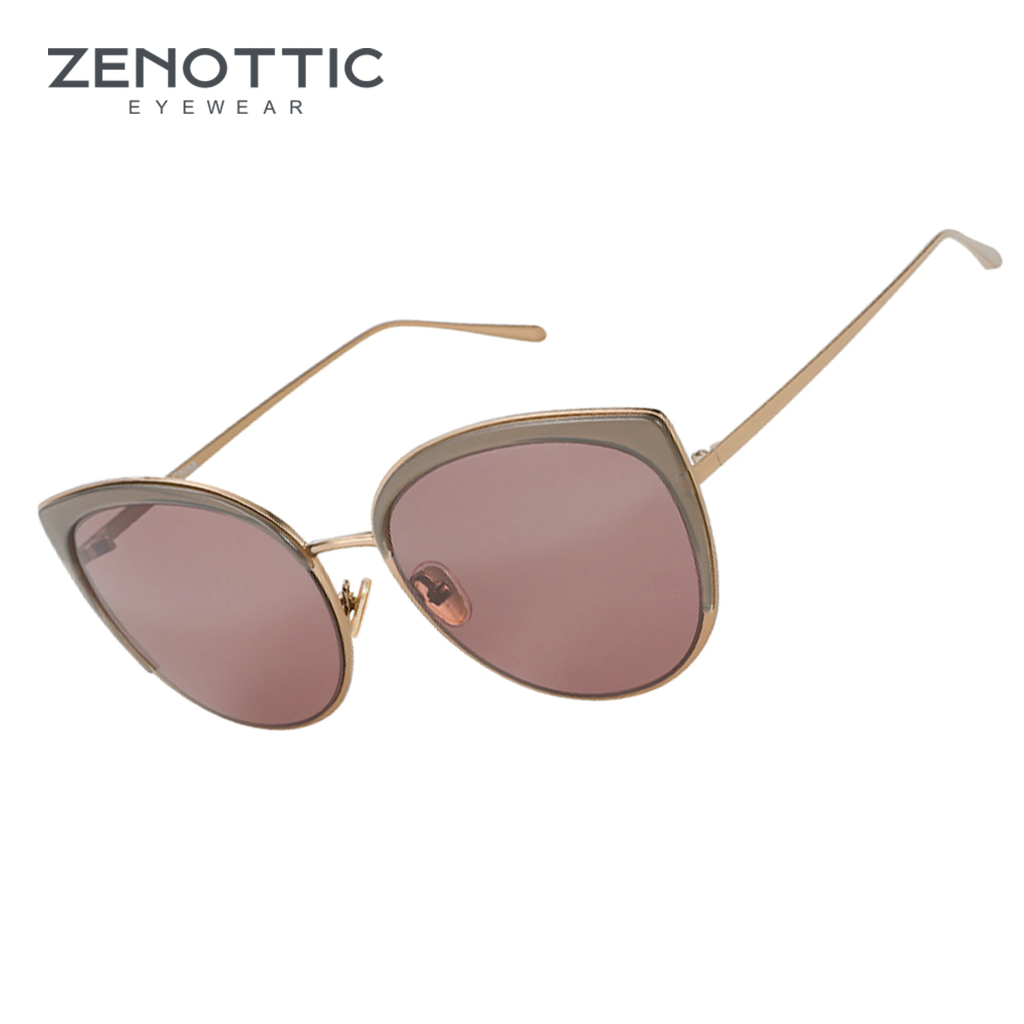 ZENOTTIC Cat Eye Sunglasses Women Brand Designer UV400 Protection