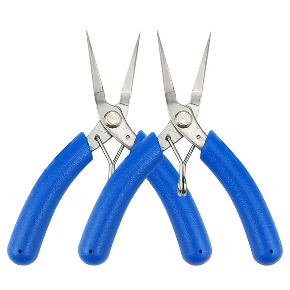 118MM/4.6IN Needle Nose Pliers, Precision Long Nose Pliers for Jewelry Making, Electronics Repair, Wire Cutting, Hand Tool image 1