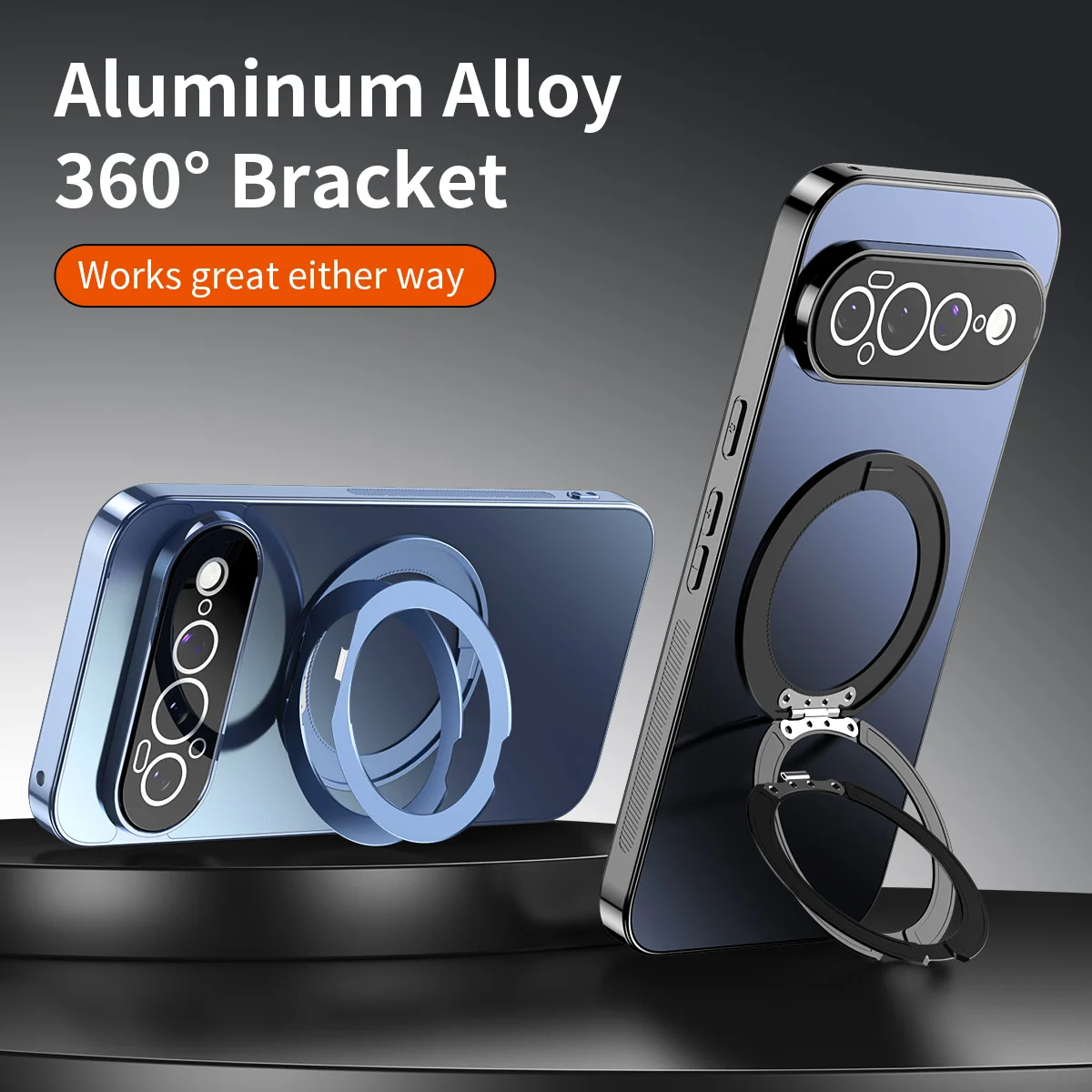 Magnetic 360° Rotating Stand Shockproof Phone Case with Magsafe Compatibility