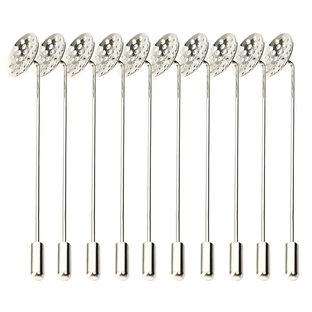 10 Pack Pin with Tray Brooches for Boutonniere Pin, Badge, Corsage -