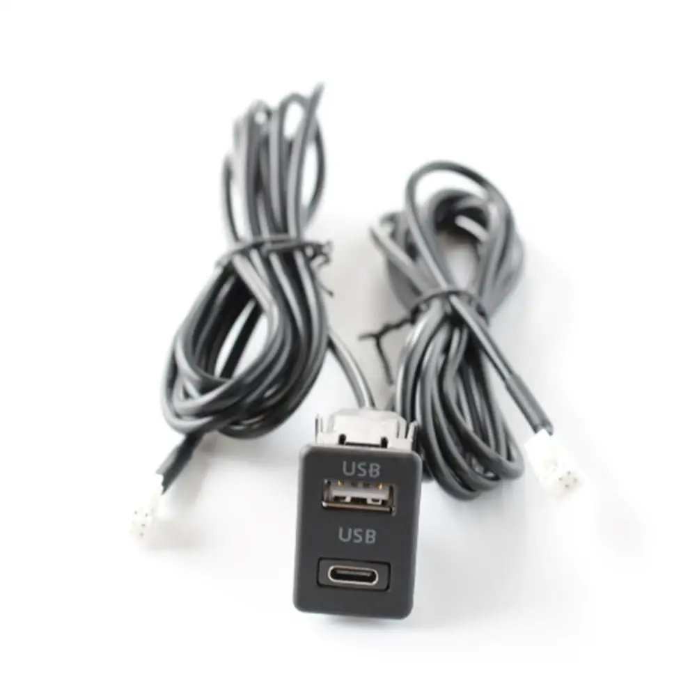 Auto Dash Mount 4 + 6Pin USB + TYPE-C Port Panel Interface Verlängerung 145 cm Kabel Adapter Für Fahrzeug navigation – Detail 1