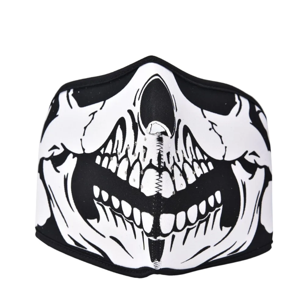 3 Styles High Quality Skull Neoprene Half Face Mouth Mask Ski Snowboard Motorcycle Biker Sport Protection 1PC 4