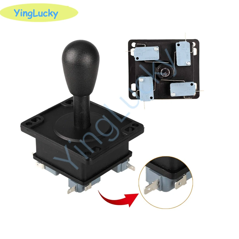 2 Players Arcade DIY Kit Zero Delay USB Encoder American Style Joystick 28mm Push Button for PC Mame Raspberry pi 1 2 3