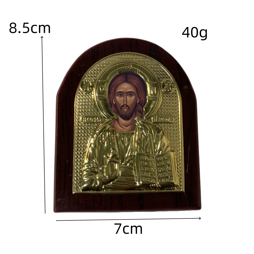 Orthodox Wood Icons Church Utensils Virgin Mary Aluminum Sheet Christmas Craft Decor Easter Catholic Natal Presepios wood icon decoration wood icon plaque