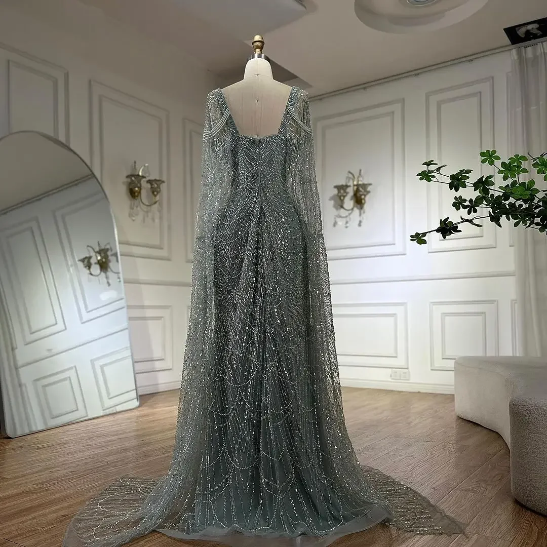 SERENE HILL 2025 فساتين سهرة عربية تركواز بأكمام ك...