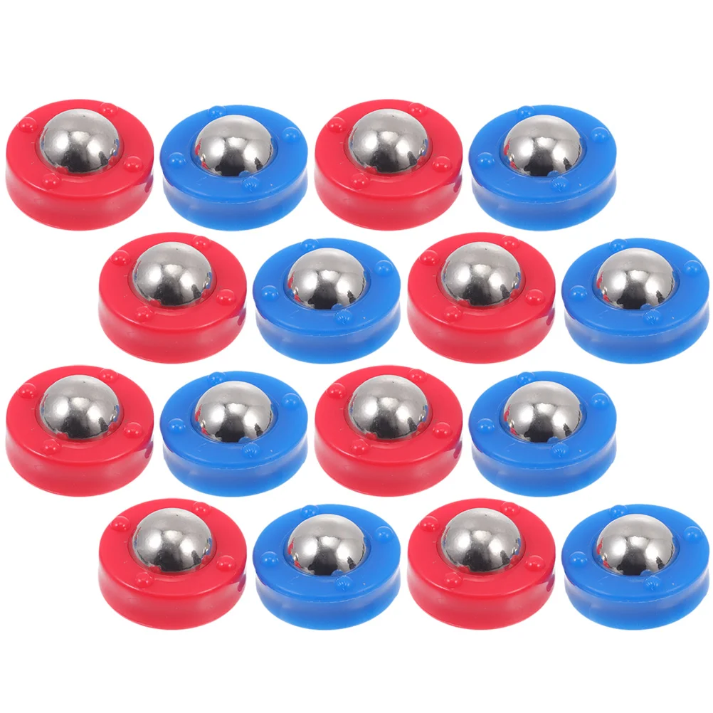 16 Pcs Tabletop Shuffleboard Football Games Slider Beads Funny Rolling Accessories Pucks Plastic Free Sliding Soccer Child