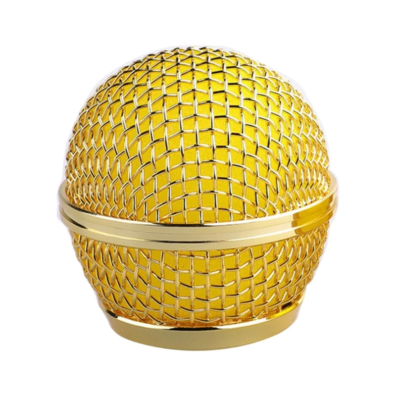 

Microphone Grill Head Microphone Grille Ball Cover Parts Replacement Metal Microphone Mesh Head DIY Parts For beta58a