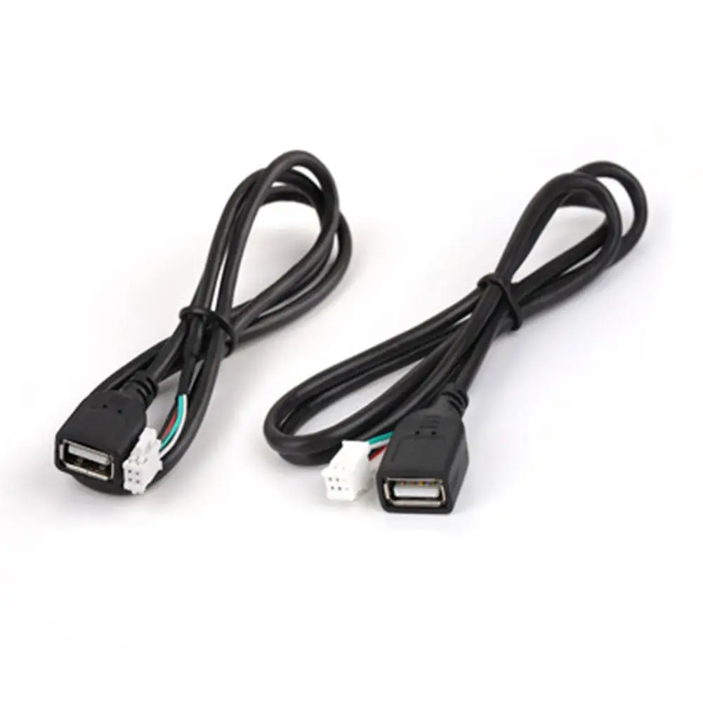 

Car Usb Cable Adapter Extension Cable Adapter 4pin 6pin For Car Radio Stereo Auto Accessories W9q3