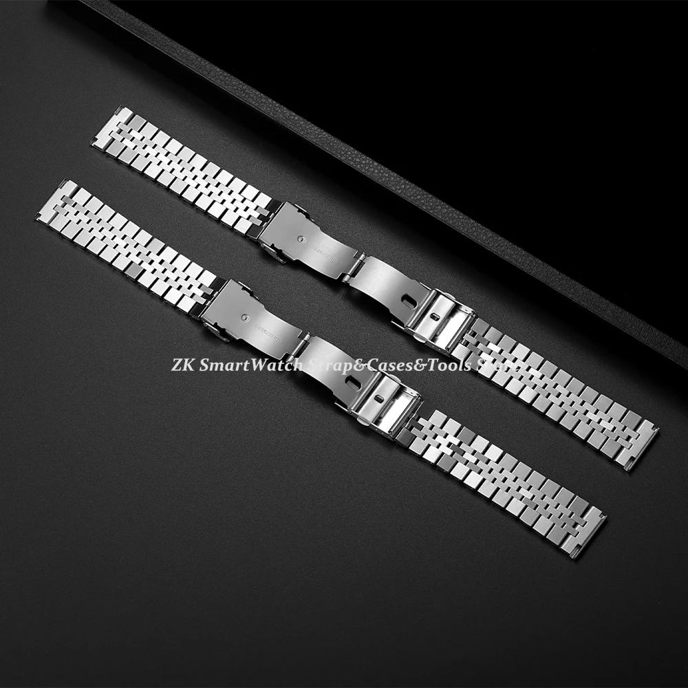 Edelstahl-Armbandgürtel mit geradem Ende für Jubilee für Seiko SKX007/009 Metall-Uhrenarmband 18 mm 19 mm 20 mm 21 mm 22 mm 24 mm – Detail 4