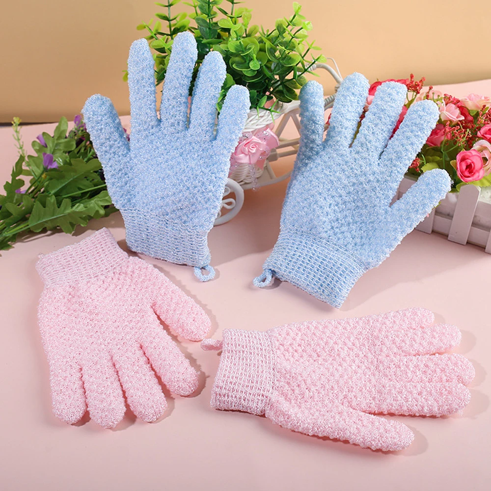 

5PCS Cleaning Bath Glove Shower Scrub Body Massage SPA Foam Rubbing Mud Peeling Massage Elastic Bath Accessories