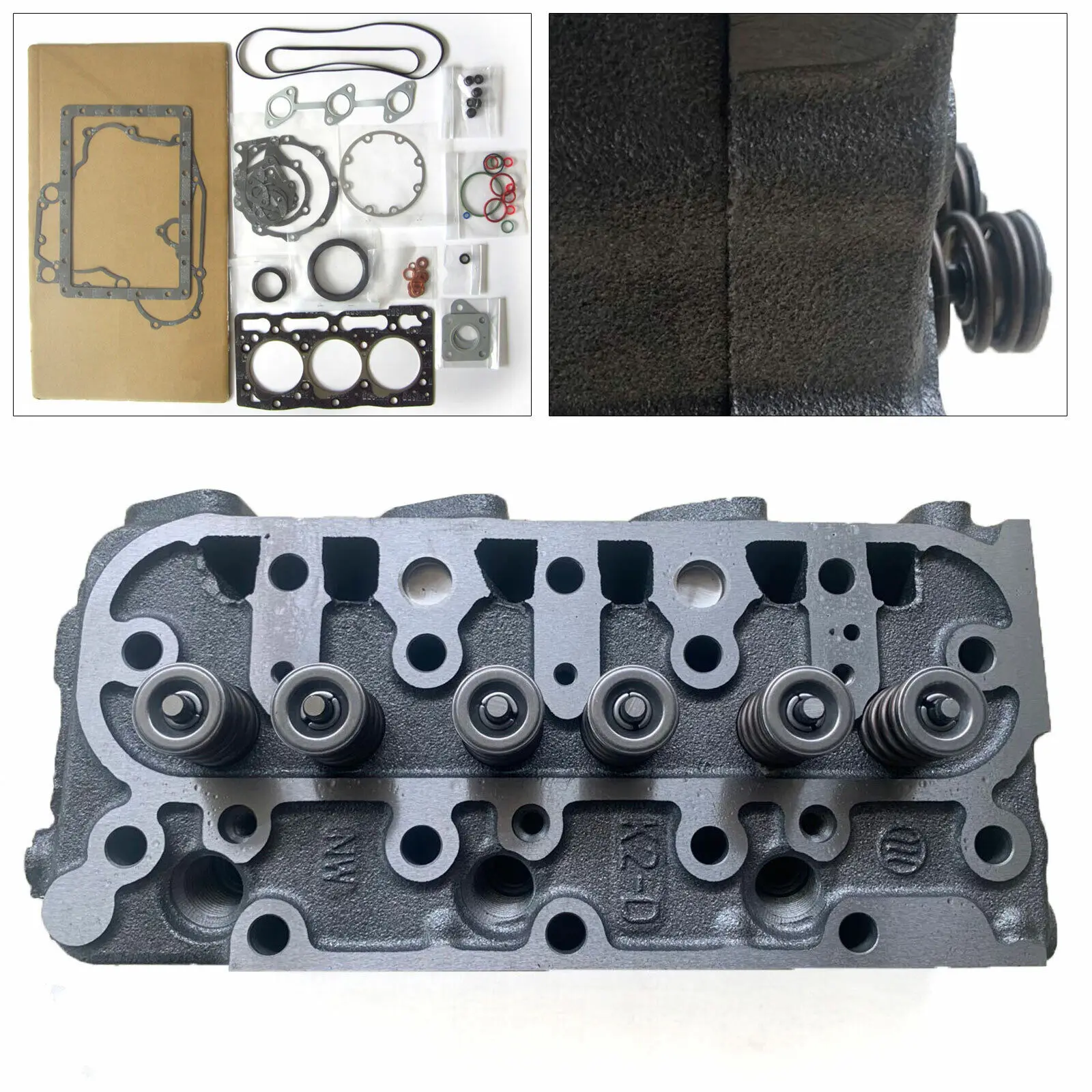 

D1105 Complete Cylinder Head with Full Gasket Kit For Kubota ZD28 ZD1211 U25S Cylinder Accessories