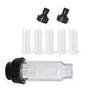 Water Filter Garden Hose, 3/4 Inch Water Pre-Filter Water Filter Set With 5 Filter Inserts + 2 Quick Adapters 6