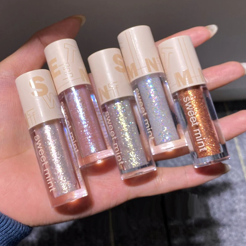 New Diamond eye shadow Liquid Shiny eye shadow Pearl Shiny Durable Waterproof Eye Makeup Women's Cosmetics