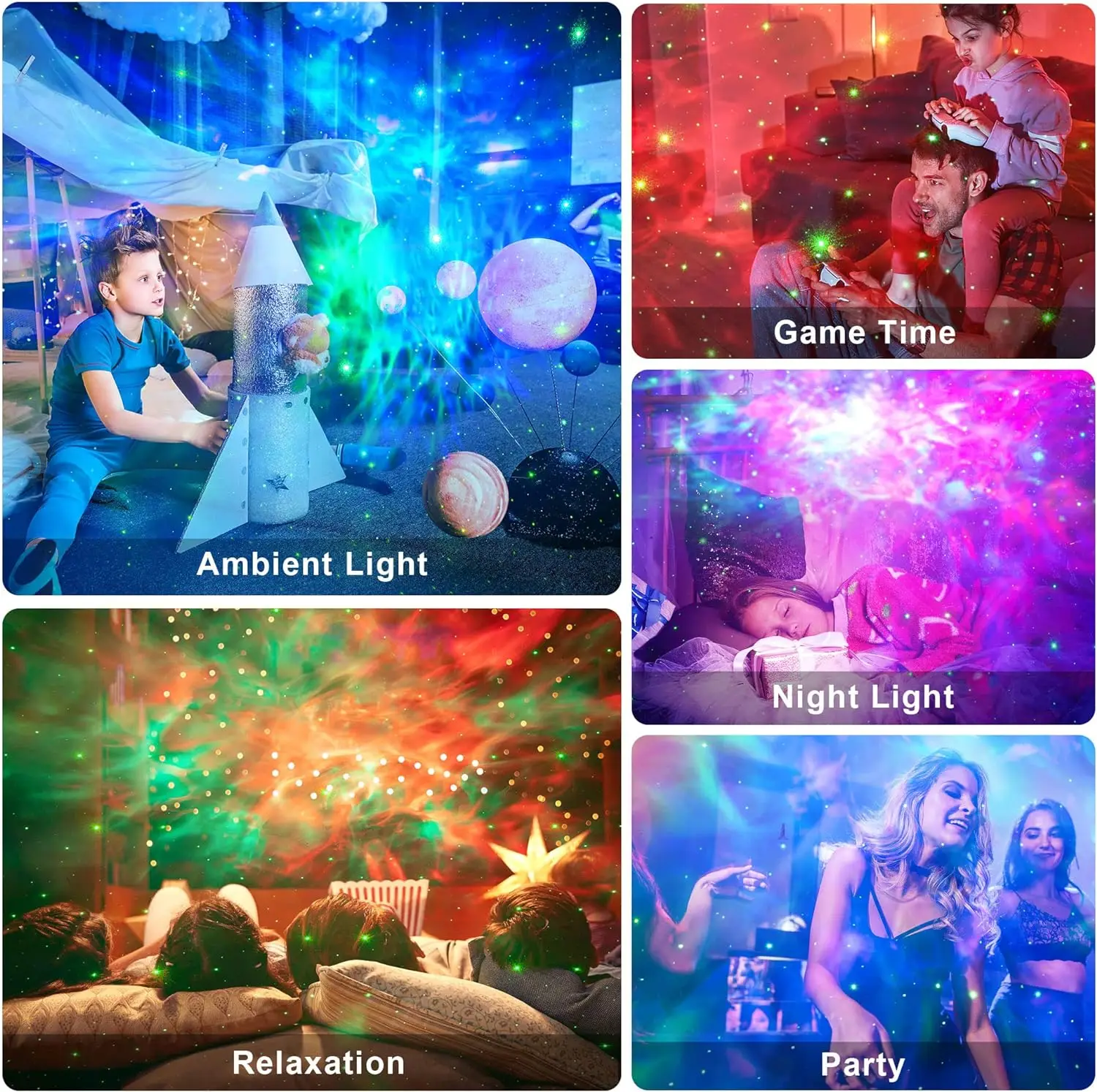 Xiaomi Star Projector Galaxy Night Light Astronaut Space Projector Starry Nebula LED Lamp for Bedroom Home Decorative kids gift
