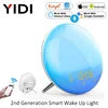 Tuya WiFi Smart Wake Up Light Workday Alarm Clock,Sunrise/Sunset Simulation 4 Alarms Snooze Function Work with Alexa Google Home 1